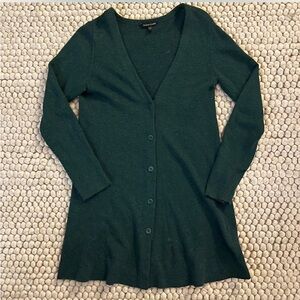 Eileen Fisher Forest Green Knit cardigan